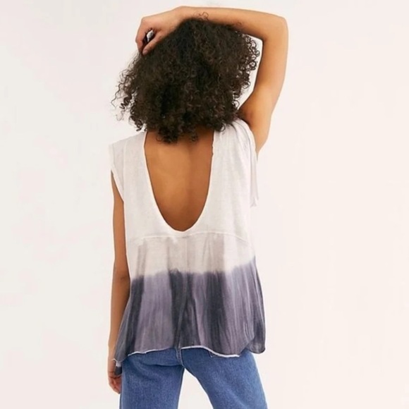 Free People We The Free Paradise Tee Lilac Fog Ombré Small - Picture 3 of 16